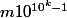 m10^{10^k-1}